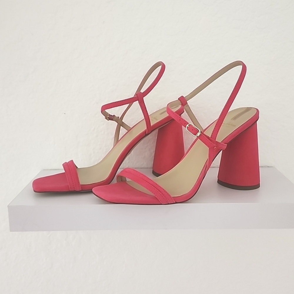 Sam Edelman Women's Kit Slingback, Block Heeled, Leather NIB Sandals. Size 9M